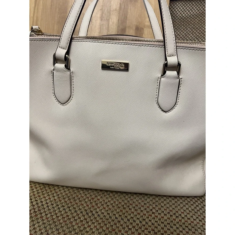 Kate Spade Laurel Way Leighann Blush Pink Saffiano Leather Satchel Bag WKRU4093